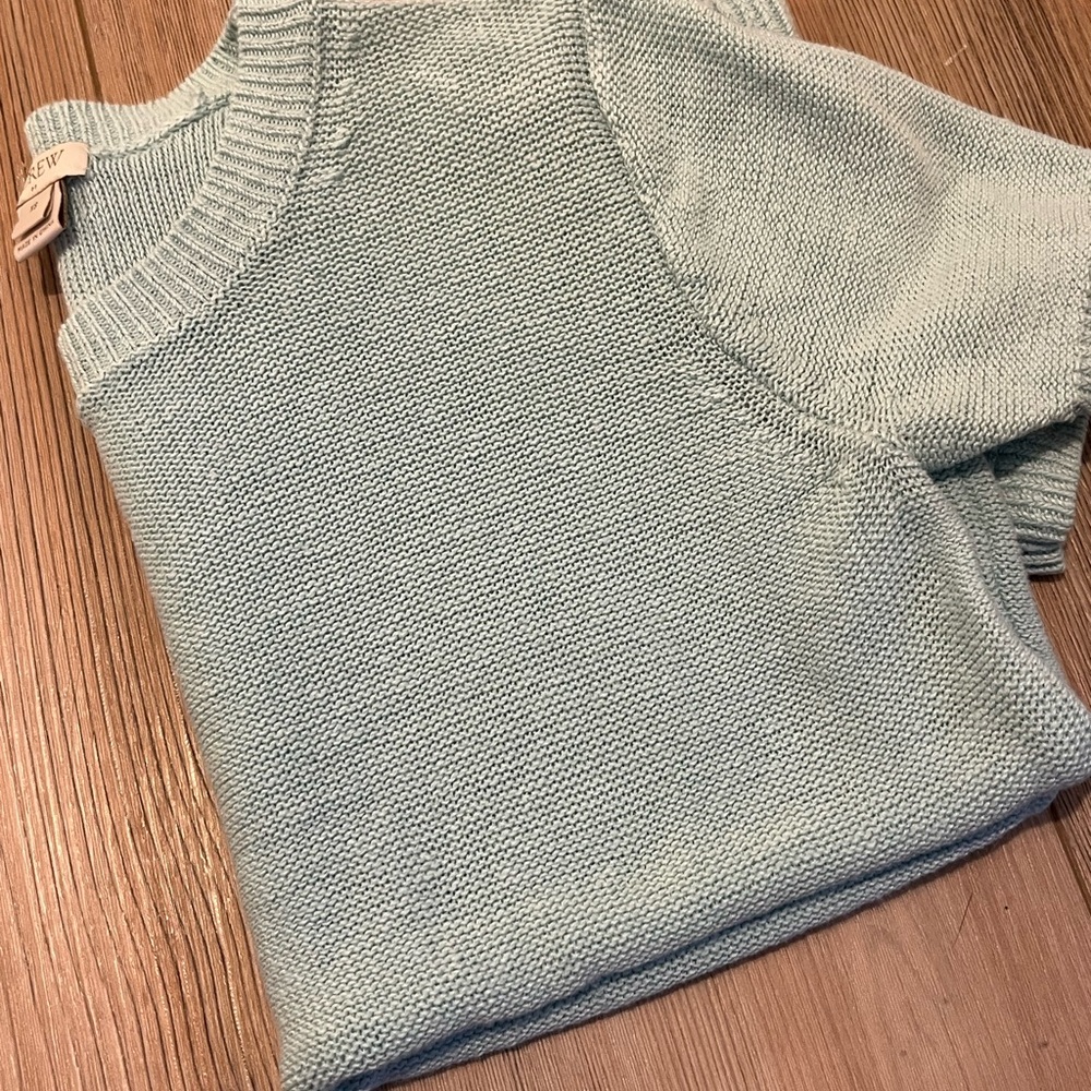 J. Crew Soft Mint Green Knit Pullover